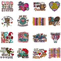 Factory Wholesale Custom Valentine's Day Heat Transfer Printing Vinyl Designs on T-Shirts Iron-on Sticker T-Shirts