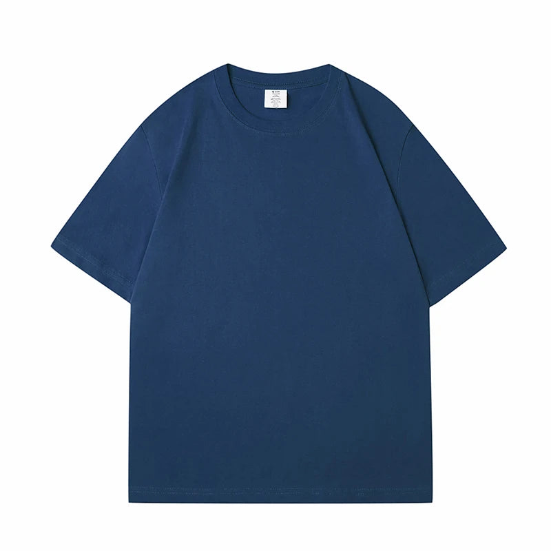 Women's Short Sleeve T-shirt Heavy Oversize Blank Tee Screen Print Graphic Clothes Men Plain t Shirt Heavy Cotton Boxy T-shirt