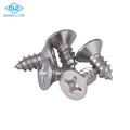 Din 7982 Flat Head 304 Stainless Steel 18-8 Self Tapping Wood Screws Phillips Drive Available Both Metric Inch Measurement