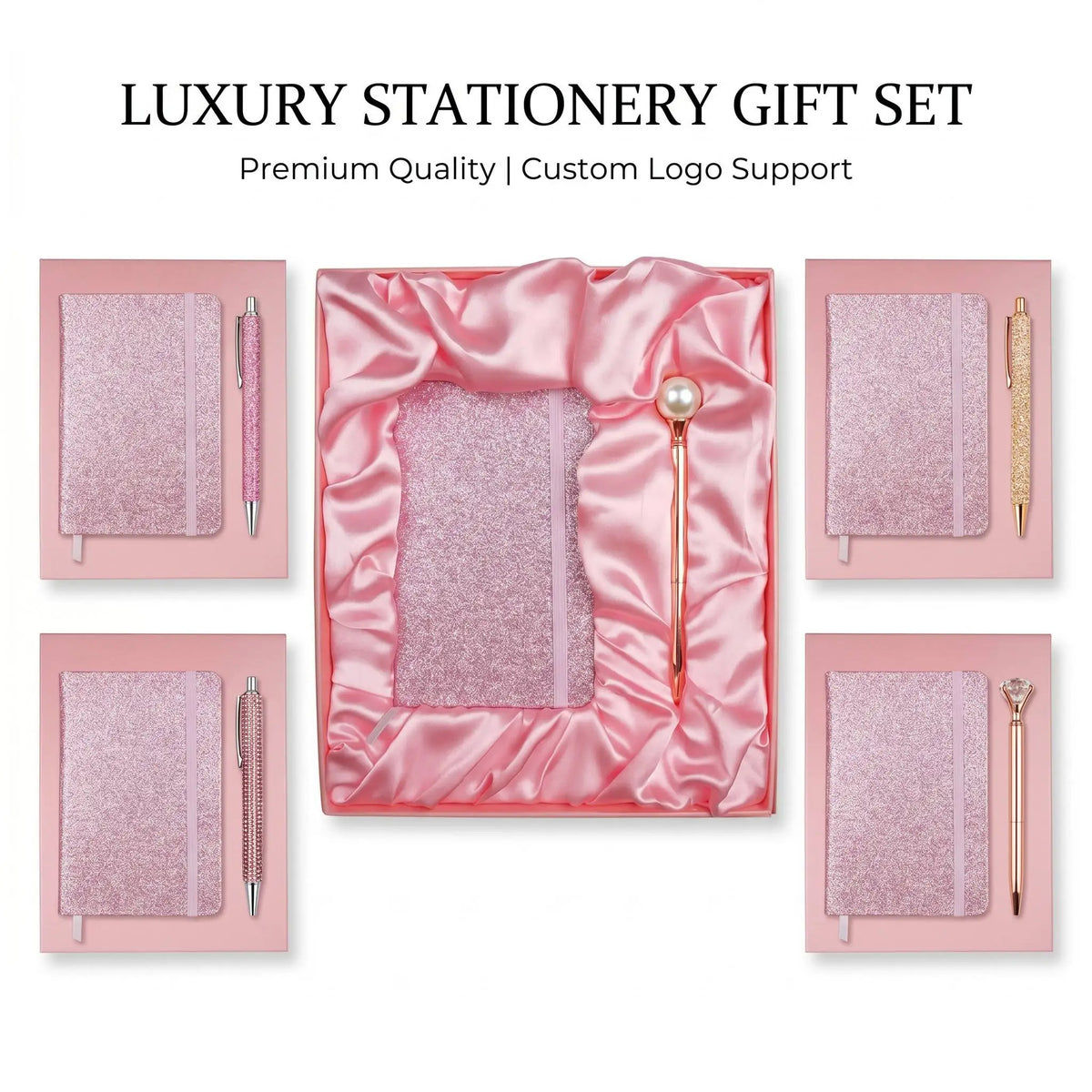 Custom Items Hot Selling Luxury Business Gift Stationery School Supplies for Women Thanksgiving Valentine's Day Gift Sets