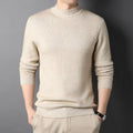 Autumn and Winter Men's Pop-up Knitwear Long-Sleeved Padded Thickened Soft Comfortable Warm Tops Stand Collar Knitted Sweater