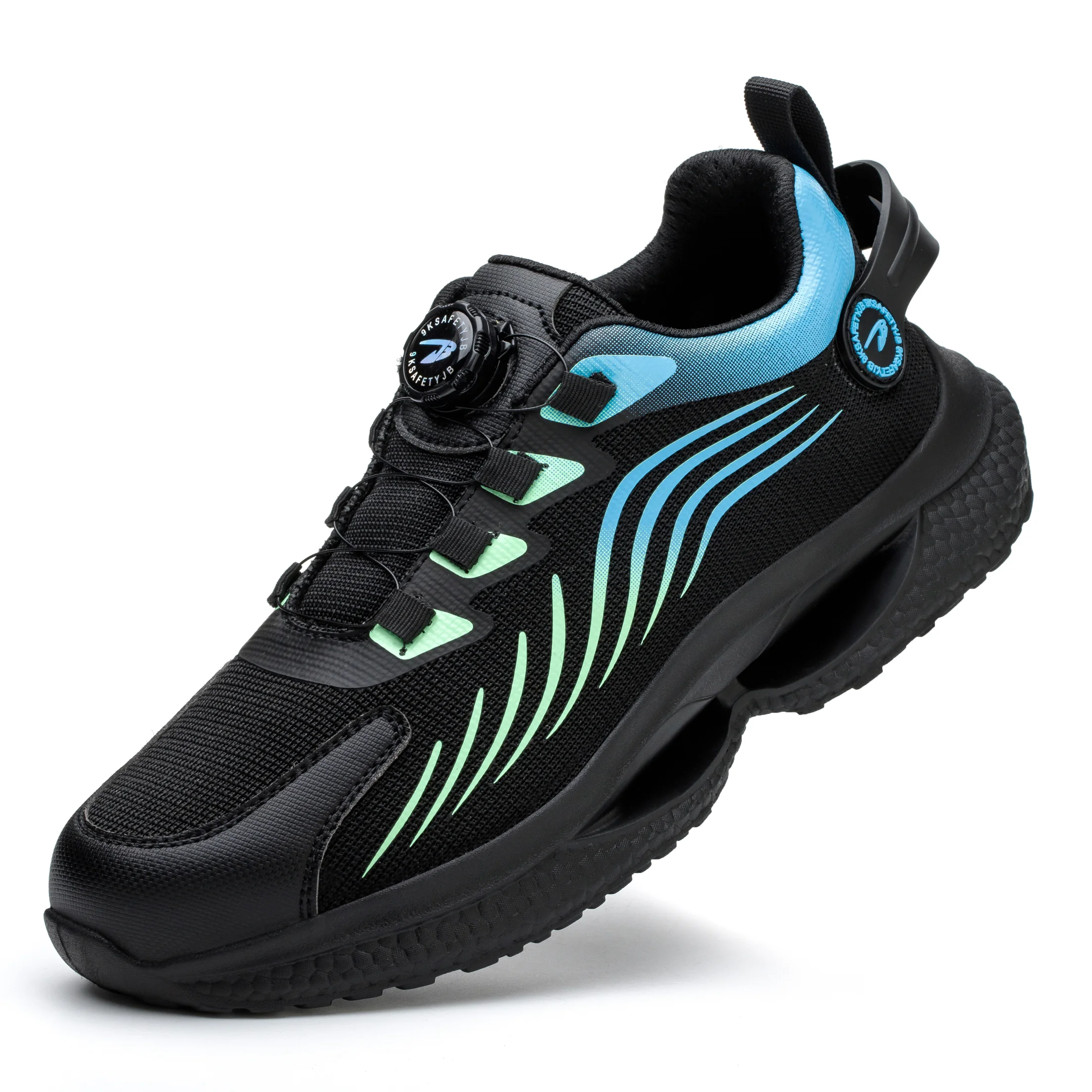 Men's New Style Quick Lacing Steel Toe Safety Shoes Summer Breathable Anti-Blocking Anti-Smashing Non-Slip Security Factory