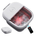CE ROHS Certified Wireless Control Electric Foot Spa Machine Red Light Heating Bubble Feature Electric Foot Massager