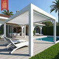 Customizable Waterproof 8X8 Aluminum Garden Gazebo Patio Deck Backyard Pergola