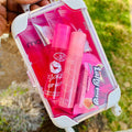 Mini Suitcase for Lipgloss Luggage Eyelash case Lashes clear Large Capacity Pencil case Christmas Candy Plastic Box Vendor