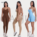 Custom Gym Fitness Set One Piece Yoga Wear Front Sportswear One Piece Women Plus Size Jumpsuit and Rompers