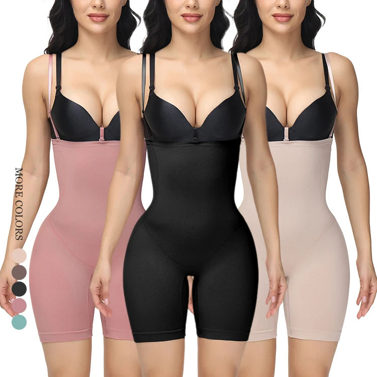 Wholesale Cheap Price Colombian Butt Lifter Shapewear Bodysuit Full Body Shaper Underbust Corset Slimming Girdles Breathable