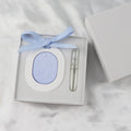FinRu Direct Hot Selling Color Matched Oval Hanging Home Car Air Freshener Scented Ceramic Aroma Flower Essential Oil Diffuser