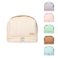 New Style Toast Cake Makeup Bag Women's Fashion Simple Cosmetics Storage Bag Portable Toiletry Bag for Travel