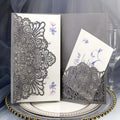 Silvery Invitation Card Customized Laser Invitation Card Wedding and Birthday Invitation Cards MegaBDM