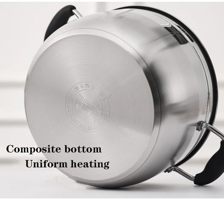 Professional Manufacturer BSCI Audited Stainless Steel Steamer Pot 26cm Large Capacity Multi-Functional Food Cooker