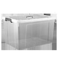 Large Comforter Storage Box Plastic Rectangular Storage Bin Clothes Storage Containers with Lids