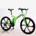 New Fashion Speed Folding Bicycle Double Disc Brake Full Suspension Folding Mountain Bike for Adult Mountain Cycling