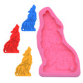YS Factory Price Wolf Keychain Resin Mold Silicone Necklace Pendant DIY Jewelry Candle Plaster Decorate Casting Mould Tools