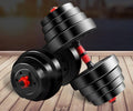 Plastic Cement Material Dumbbells Barbell Set 20KG 30KG 40KG