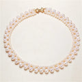 Certified Multi-Layer Pearl Necklace Fresh Water Jane Round Beads Necklace Fashion Bride Matching Dress Necklace