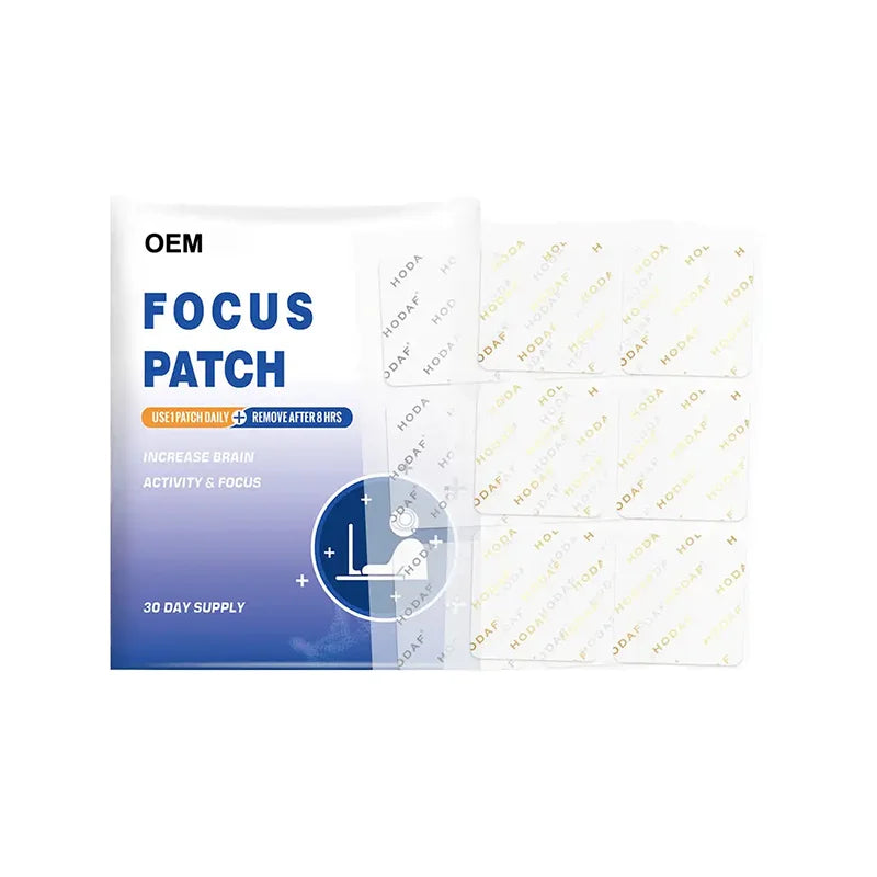 Focus Patch Improve Concentration Support Daily Study and Work Gentle to Skin Easy to Use Gel Material Comfortable Wear