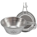 310ML 304 Stainless Steel Disposable Eco-Friendly Portable Outdoor Camping Cookware Picnic Travel Tableware Bowl MegaBDM