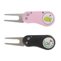 Custom logo on Ball Marker Plastic Handle Foldable Golf Pitch Repair Divot Tool