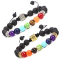Wholesale New Fashion 8mm Bead Diamond Bracelet Customizable Stainless Steel Natural Stone Energy Bracelet Drum Rectangle Tree