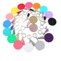 DIY Colorful Acrylic Blank Pendant Key Chain Crafts Accessories Custom Logo Sublimation Digital Printing Key Rings Chains
