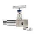 316L Stainless Steel 6000psi Male to Female Thread 1/2" NPT Lagging Extension Body Gauge Valve