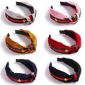 Hot Selling Elastic Hair Band Fabric Wrapped Bees Knotted & Crossed Hair Hoop Good for Girl or Lady Hair Decoration