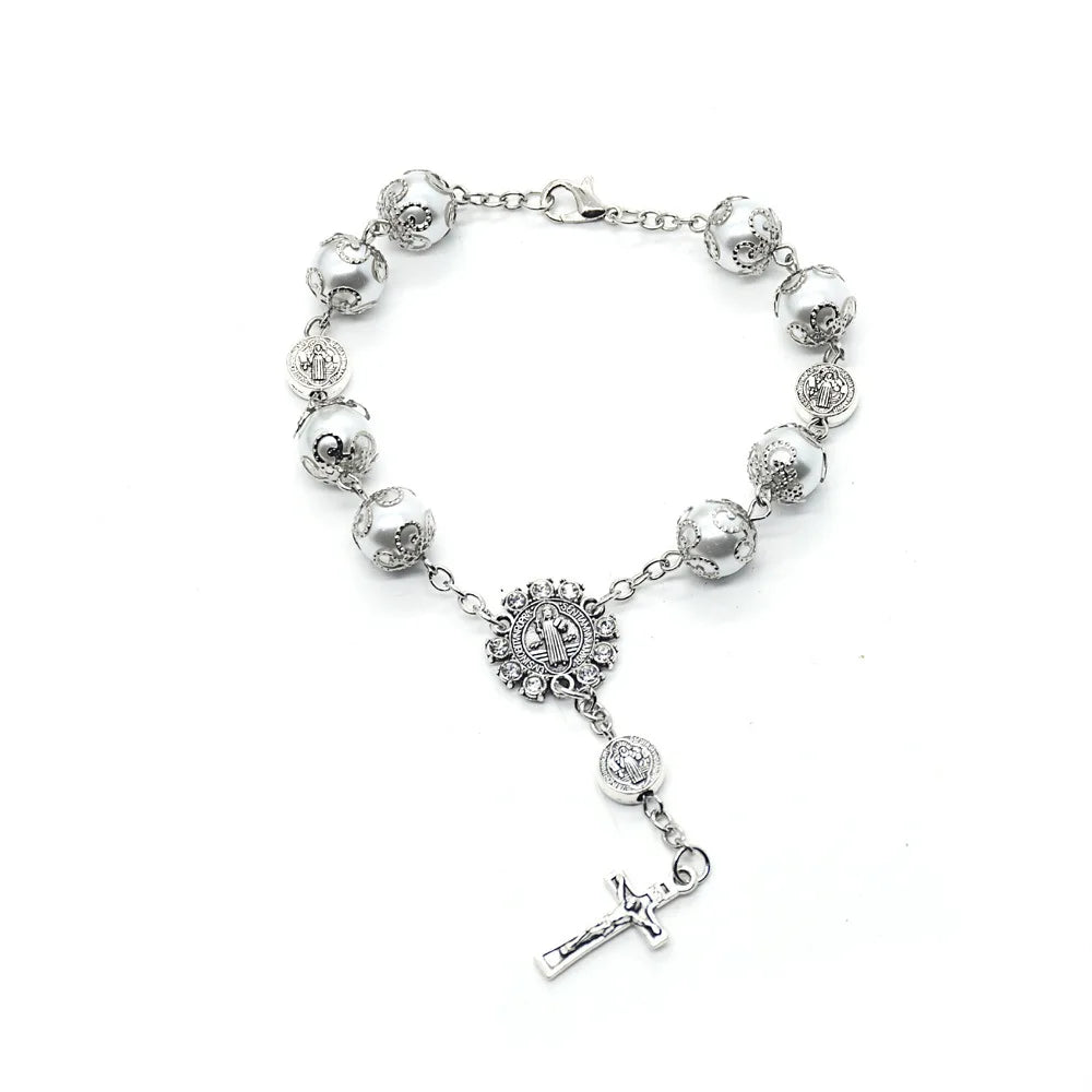 2025 Crystal religious muslim wrist rosary  statement beads bracelet