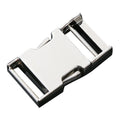 Customized Silver Colored Clothes Leather Belt Adjustable Hardware Metal Zinc 15mm Easy Side Release Buckles