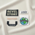 Wholesale Quality Size Custom Centerfold Folding Woven Clothing Label Black White With Low MOQ