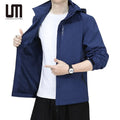 Liu Ming 2025 Trending Fashion Men s Windbreaker Outdoor Plus Size Zipper Hooded Bomber Jacket Coat