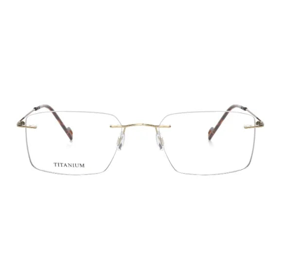 ultra Light Pure square Titanium Rimless Eyeglasses Eye Glasses Titanium Frame Optical Eyewear Frame