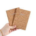 Eco-Friendly Natural Cork Leather Passport Holder Card Holder Travel Wallet for Plane Tickets Natural Cork Fabric Cover