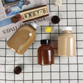 In stock cute round 250ml small plastic bottles for cold pressed beverage