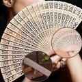 Wholesale Vintage Wedding Fans Handheld Folding Wooden Hand Fans Painted Party Supplies for Weddings