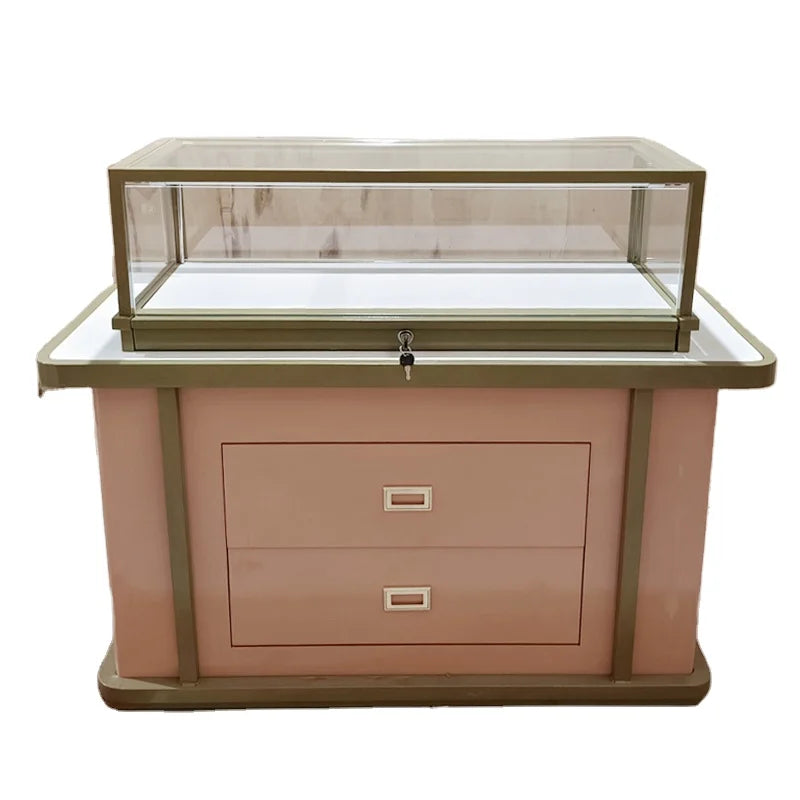 Customized Jewelry showcase Free-standing Jewelry showcase for Jewelry Store Showroom New Design Display case for Necklaces