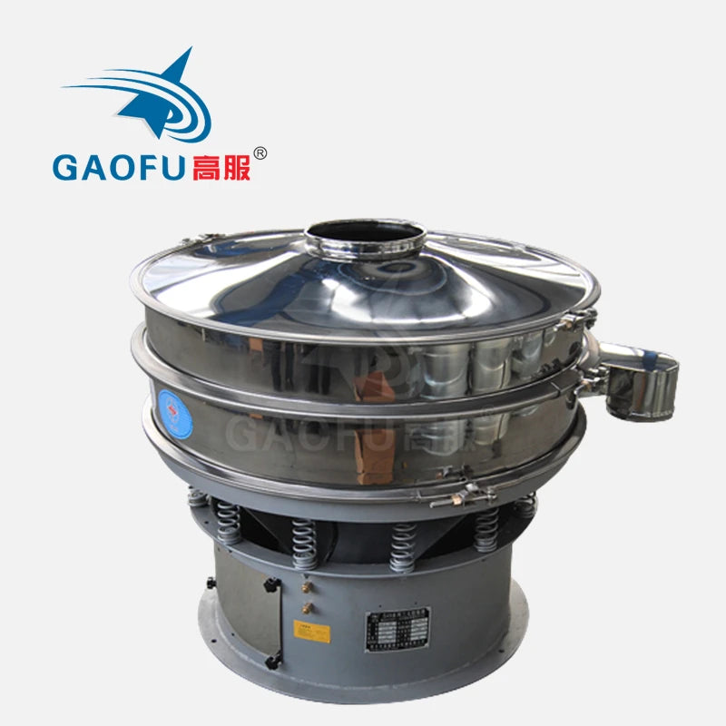 Gaofu Rotary Vibrating Sieve Machine High Sieving Precision Industrial Screener Stainless Steel Chili Powder Sieve Machine