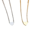 New Fashion Stainless Steel Gold Chain Necklace Jewelry Dainty Tiny Charm Women Girl Heart Shaped Choker Pendant Necklace