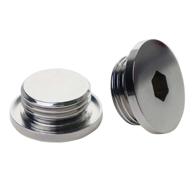 CNC Turning & Milling Stainless Steel Oil Plug Part Thread Counter Sunk Hexagonal Copper Brass Wire EDM & Broaching Type