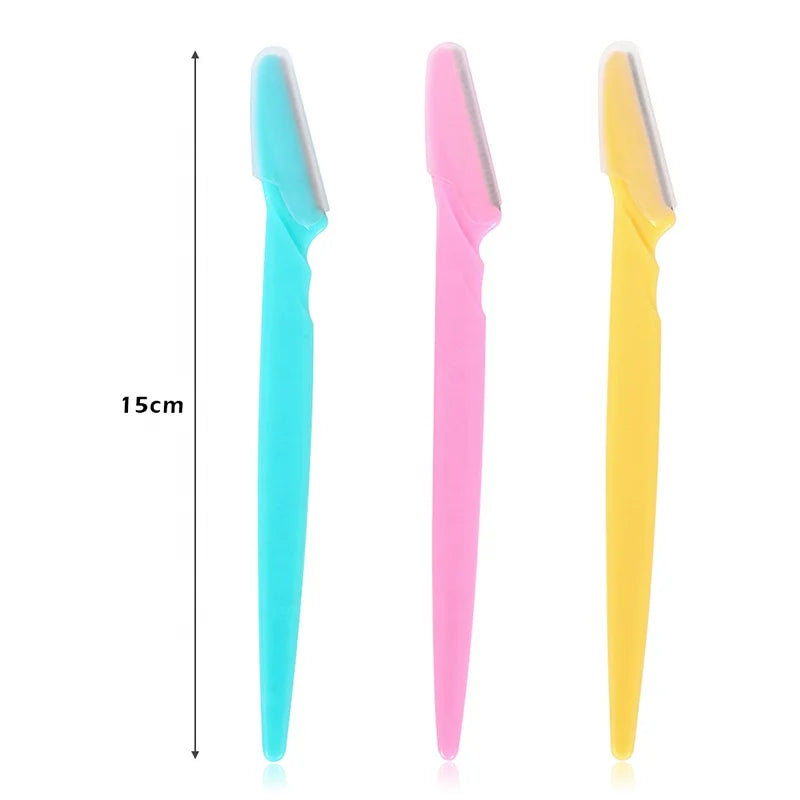 Wholesale Tattoo Supplies 3pcs/pack Stainless Steel Scraping Knife Low Price Eyebrow Razor Blade Eyebrow Trimmer