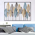 101*71cm Perfect Gifts Wall Hanging Iron Leaf Decor Indoor Art 3D Metal Leaves Wall Decoration for Living Room
