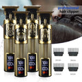 Home Men's LCD Professional USB Rechargeable Barber Shop T9 Clippers Cordless Electric Hair Trimmers