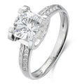 Luxury Custom Engraved Wedding Ring Set GIA IGI VVS1 Lab Grown Diamond Platinum Band Classic Style for Parties