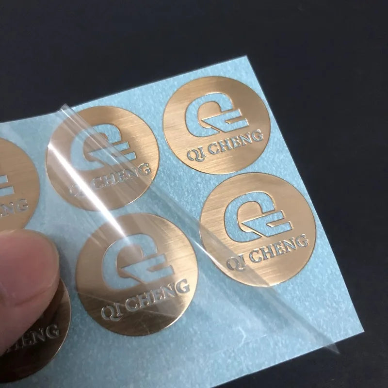 2024 Decorative Gold Metal Stickers with 3m7533 Metal Stickers Label for Watch Dials/gift Box