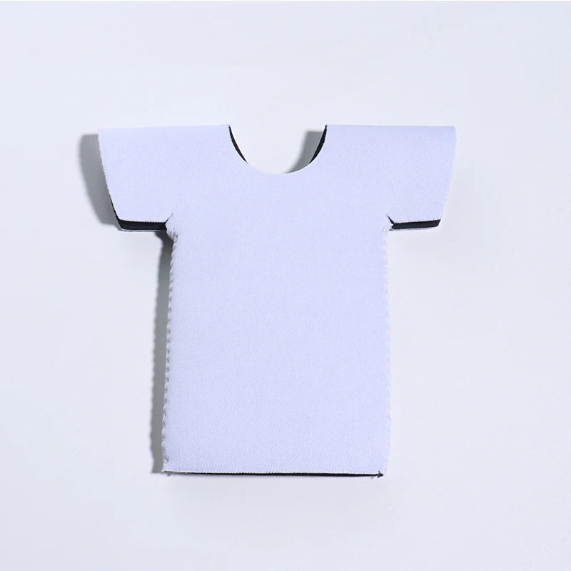 Football Sports Logo Custom Printing Sublimation Neoprene T-shirt Type Beer Bottle Cooler Holder Sleeve