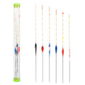 6 Vertical Fishing Buoys + Floating Packing Pipe Long Tail Design Durable Acrylic Acid Transparent Thickened No Trace Fishing