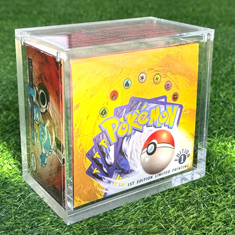 TCG Manufacturer's Spot Pokemon Acrylic English Versionbooster Box Strong Magnetic Suction pokemon Series Acrylic Protective Box