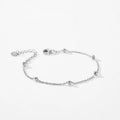 Fashion Simple Style Elegant Plated Platinum Gold Women 925 Sterling Silver Women Ball Beads Jewelry Bracelet