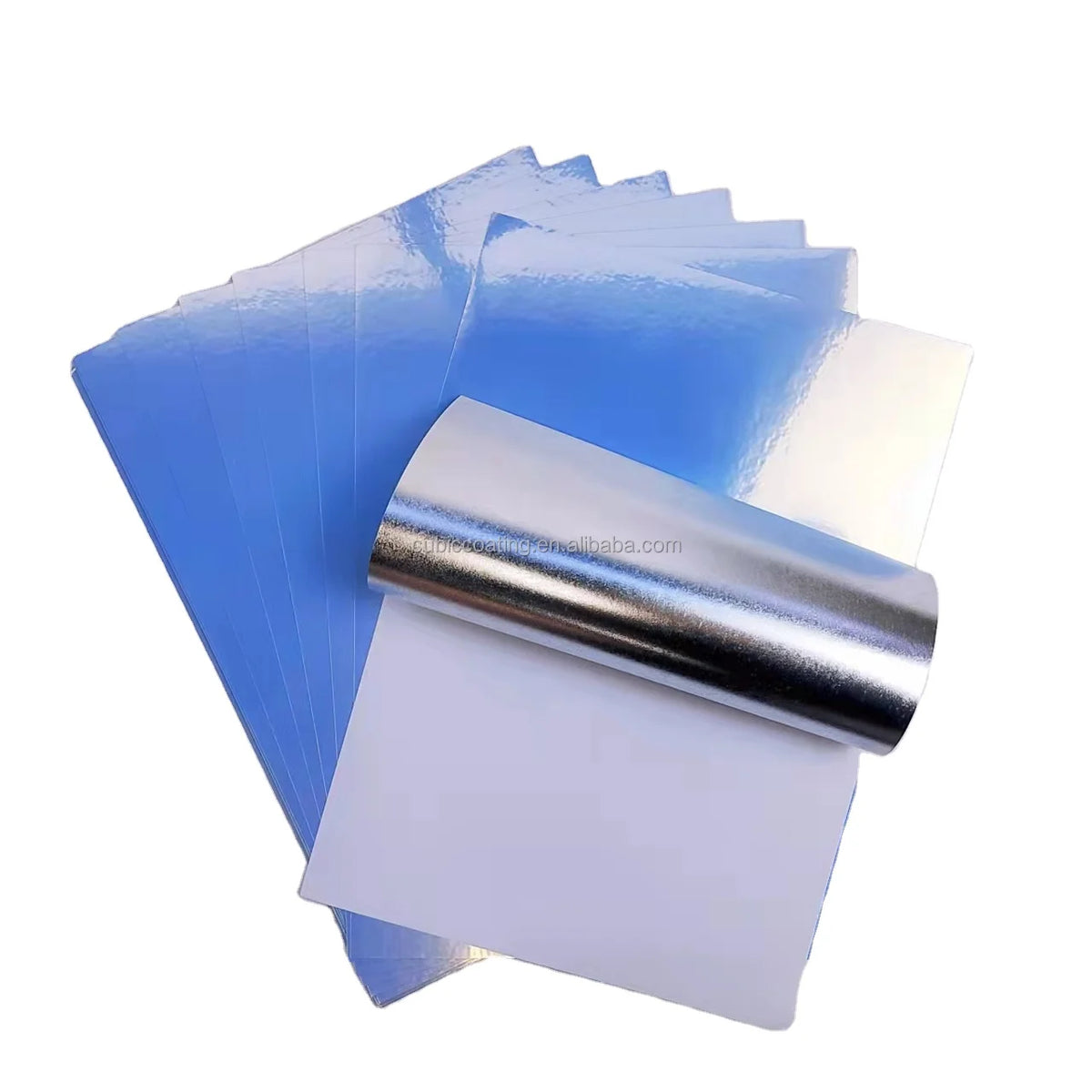 Glossy Silver Waterproof Vinyl Sticker Paper A4 Self-adhesive Special Sticker Paper PET Vinyl Coated Inkjet Sticker Paper