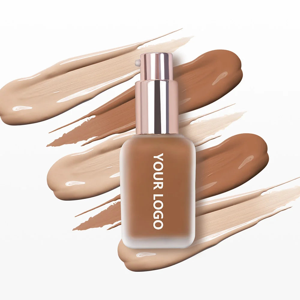 Face Oil Control Private Label Liquid Matte Vegan Foundation Full Coverage Waterproof